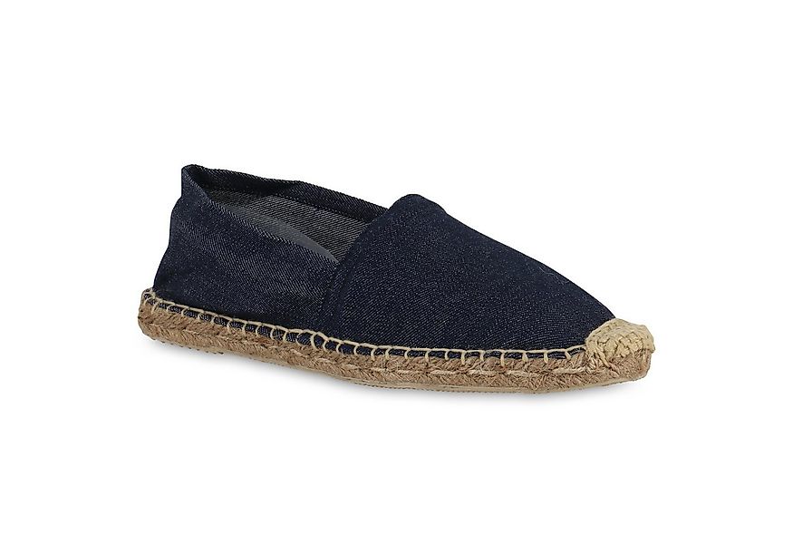 VAN HILL 840933 Espadrille Damen Espadrilles Slippers Bast Slip On Stoff günstig online kaufen