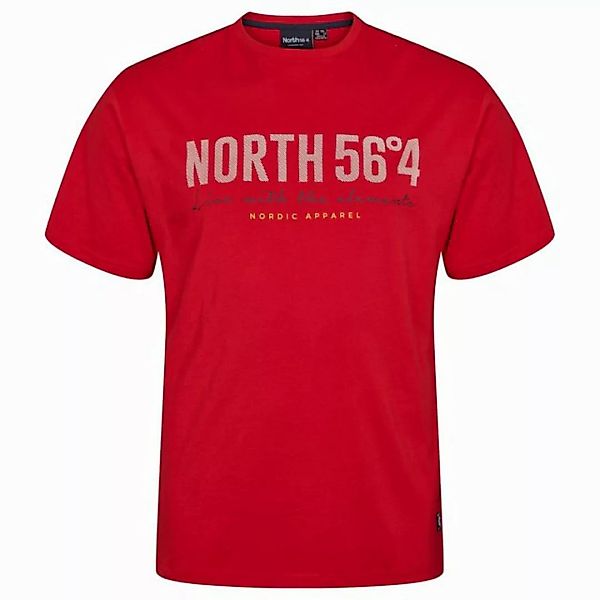 north 56 4 T-Shirt North 56°4 Basic T-Shirt in XXL Größen, rot günstig online kaufen