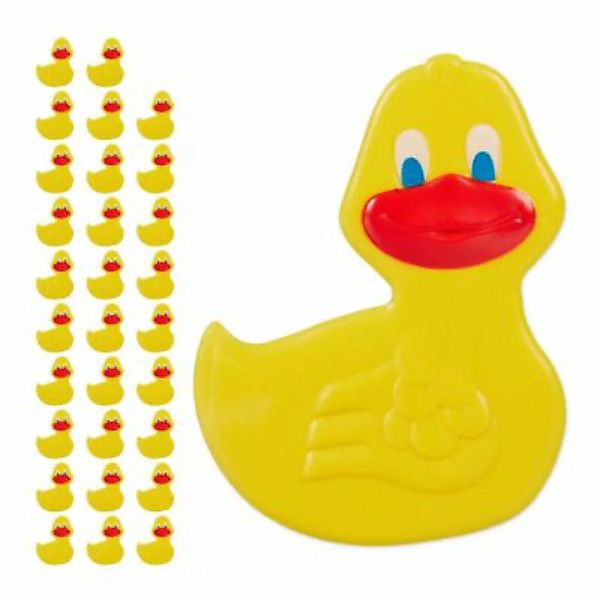 relaxdays 30 x Badewannen Sticker Ente gelb günstig online kaufen