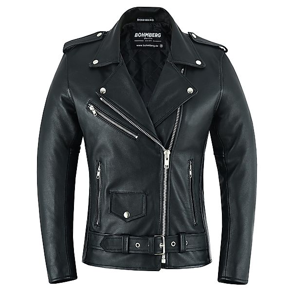 BOHMBERG Lederjacke Damen Retro Biker Highway günstig online kaufen