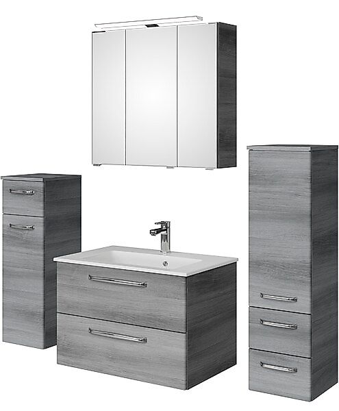 Saphir Badmöbel-Set »Badmöbel-Set Trentino 4-tlg Mineralmarmorwaschtisch,LE günstig online kaufen