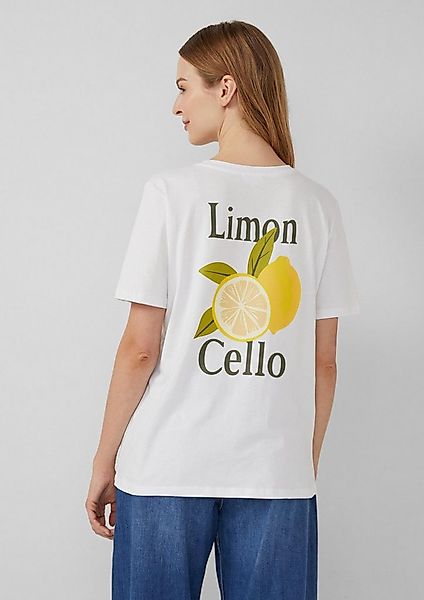 s.Oliver Kurzarmshirt T-Shirt T-Shirt mit Front- und Rückenprint günstig online kaufen