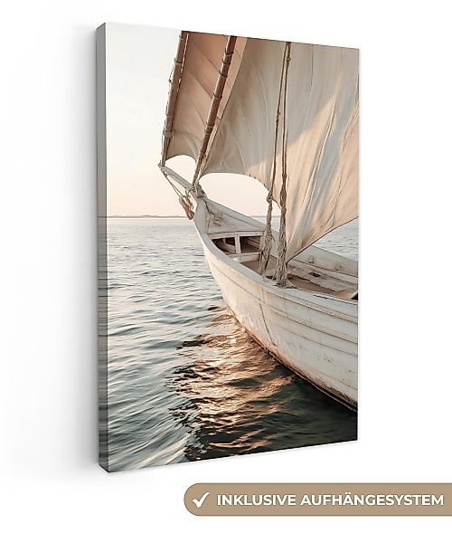 OneMillionCanvasses® Leinwandbild Segelboot - Meer - günstig online kaufen