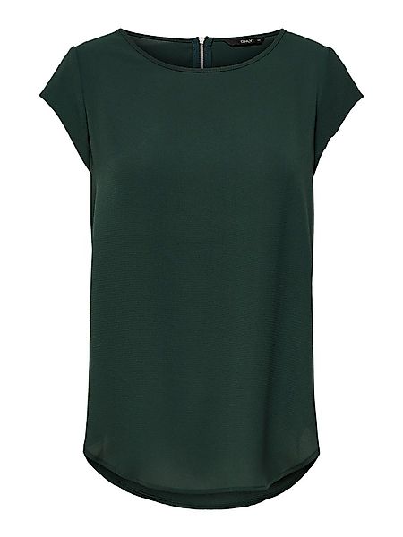 ONLY Blusenshirt Einfarbige Kurzarm Oberteil ONLVIC günstig online kaufen