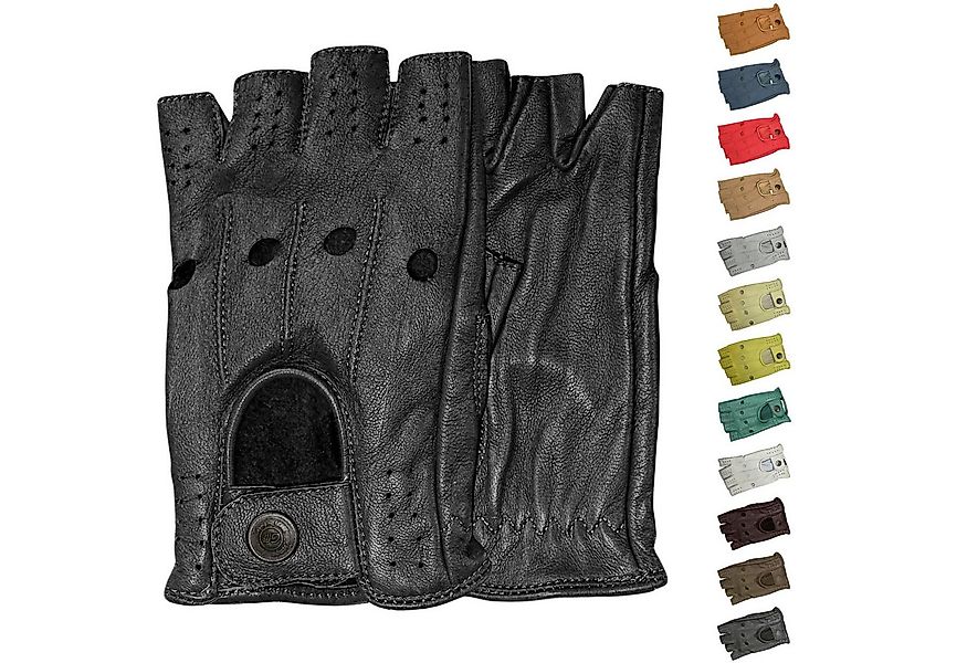 German Wear Lederhandschuhe Driving-GL3 Driving Halbfinger Fingerlose Autof günstig online kaufen