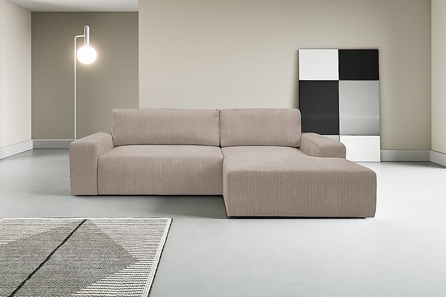 WERK2 Ecksofa Rotterdam-L, kuschelweicher Cord oder günstig online kaufen