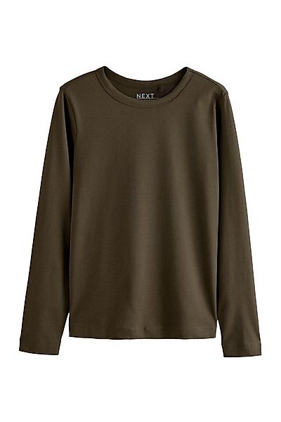 Next Langarmshirt Langarm-Rundhalsoberteil aus 100 % Baumwolle (1-tlg) günstig online kaufen