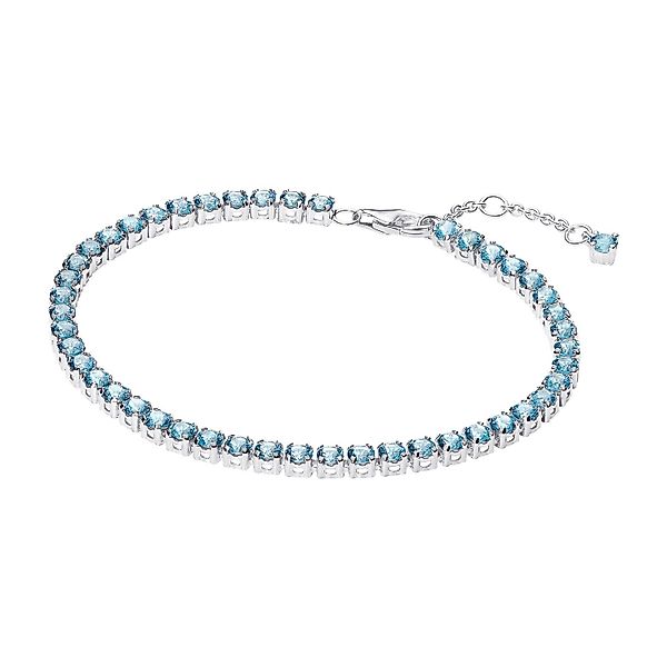 Pandora Tennisarmband Hellblau Silber günstig online kaufen