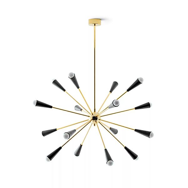 Stilnovo Sputnik LED-Hängeleuchte, gold/schwarz günstig online kaufen