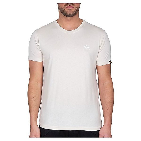 Alpha Industries Basic Small Logo Kurzärmeliges T-shirt XS Jet Stream White günstig online kaufen