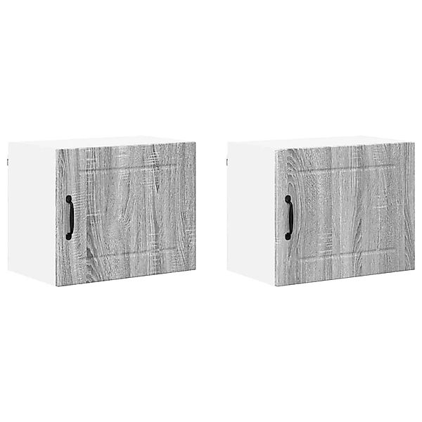 vidaXL Küchenschrank 2 Stk Graues Sonoma 50 x 31 x 40 cm Holzwerkstoff 8849 günstig online kaufen