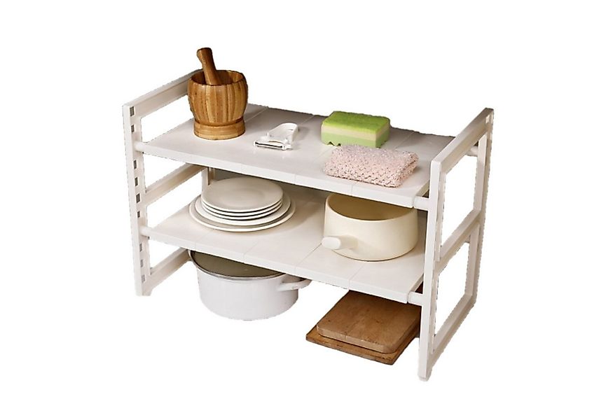 Creliv Küchenregal Schrankeinsatz Ausziehbar & Höhenverstellbar, 2 Ebenen günstig online kaufen