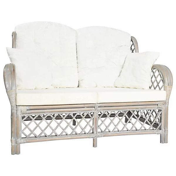 2-sitzer-sofa Grau Rattan günstig online kaufen