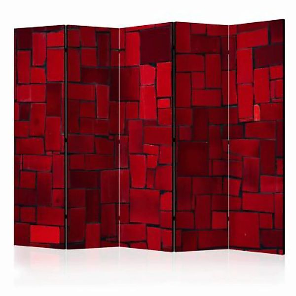 artgeist Paravent Red Imagination II [Room Dividers] mehrfarbig Gr. 225 x 1 günstig online kaufen
