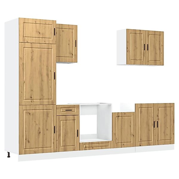 vidaXL 7-Tlg Küchenschrank-Set Kalmar Artisan-Eiche Holzwerkstoff 3314790 günstig online kaufen