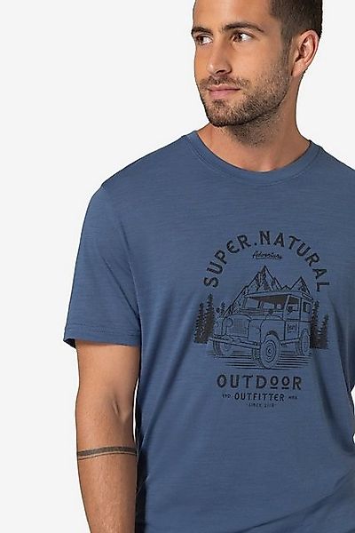 SUPER.NATURAL Print-Shirt für Herren, kurzam aus günstig online kaufen