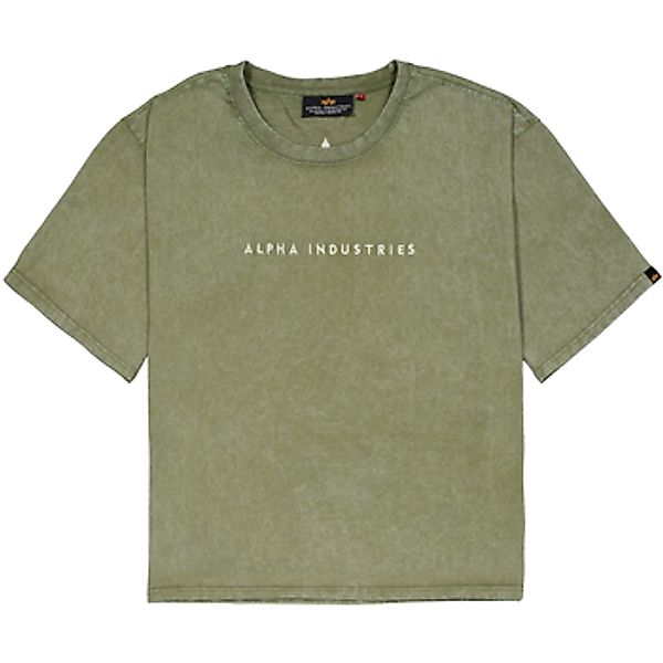 Alpha Industries  T-Shirt Acid Logo T-Shirt - moss green günstig online kaufen
