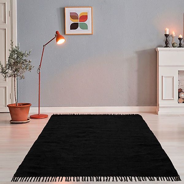 THEKO Teppich »Happy Cotton Fleckerl, handgewebt«, rechteckig, 5 mm Höhe, F günstig online kaufen