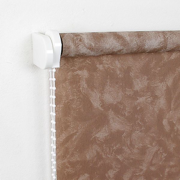Seitenzugrollo Dekor Wolken, Liedeco, Lichtschutz, freihängend, günstig online kaufen