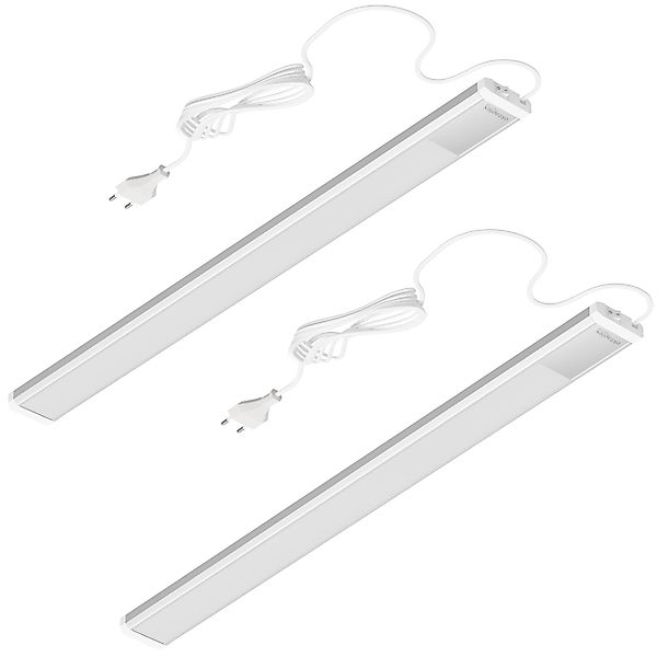 Oktaplex 2er Set Aluminium Unterbauleuchte Neutralweiß 4000K Küchenlicht 57 günstig online kaufen