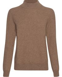 Brigitte von Schönfels Strickpullover Kaschmir Stehkragenpullover günstig online kaufen