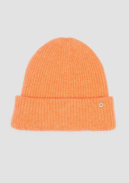 s.Oliver Strickmütze Beanie mit Umschlag und günstig online kaufen