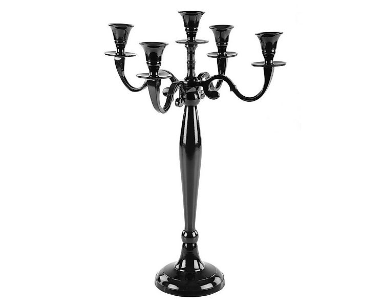 Gräfenstayn Kerzenständer 5-armig Silber – Kerzenleuchter Aluminium, 80 cm, günstig online kaufen