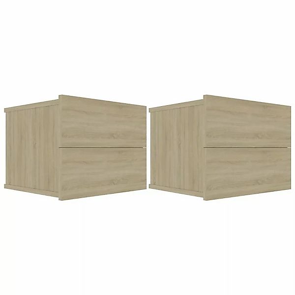 Nachttische 2 Stk. Sonoma-eiche 40 X 30 X 30 Cm Spanplatte günstig online kaufen