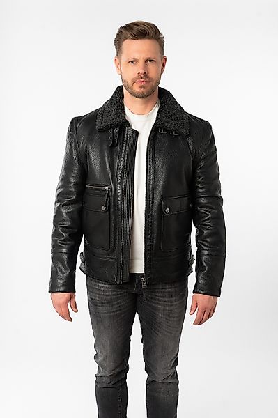Mauritius Lederjacke MMCeylor mit Umlegekragen günstig online kaufen