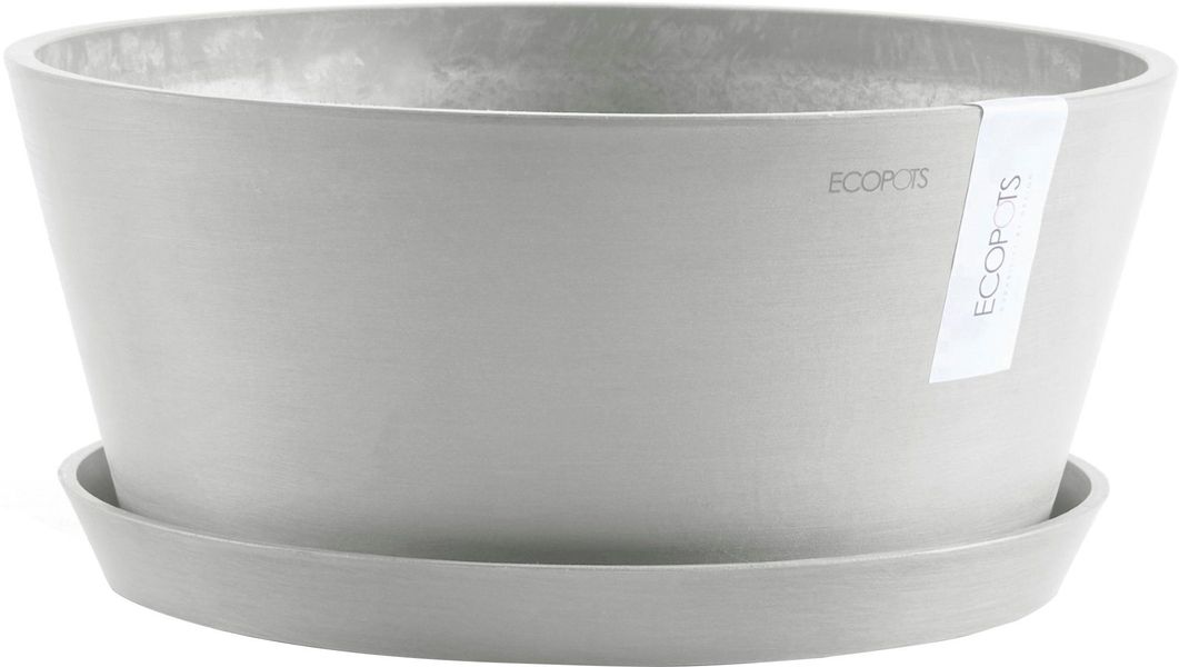 ECOPOTS Blumentopf Frankfurt 40 Weißgrau, für günstig online kaufen