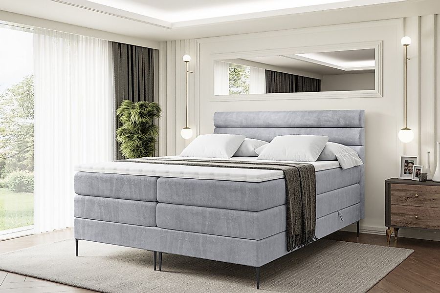 ALTDECOR Boxspringbett CELESTIA-F KING (Multipocket-Matratze H4, günstig online kaufen