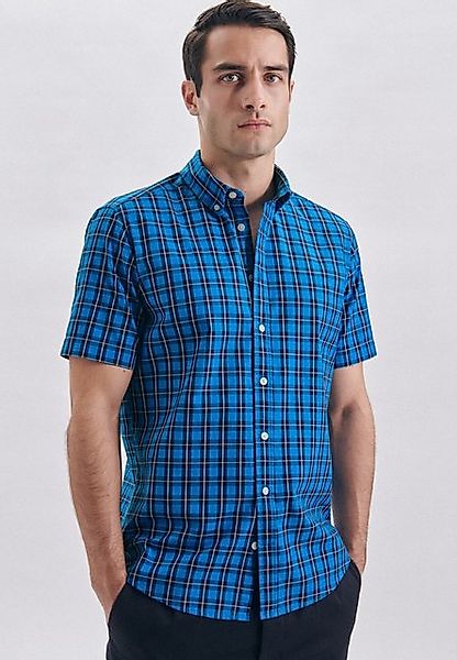 seidensticker Businesshemd Schwarze Rose Regular Kurzarm Button-Down-Kragen günstig online kaufen