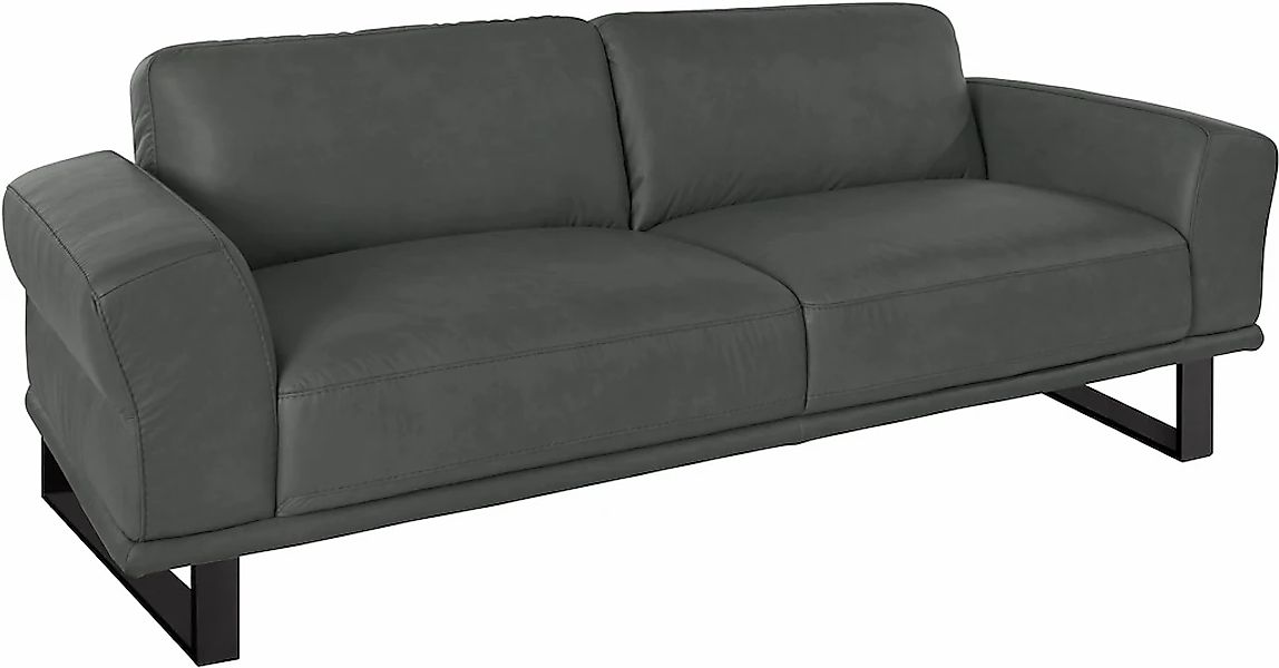 W.SCHILLIG 2,5-Sitzer »montanaa« mit Metallkufen in Schwarz pulverbeschicht günstig online kaufen