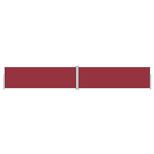 furnicato Seitenmarkise Ausziehbar Rot 160x1000 cm günstig online kaufen