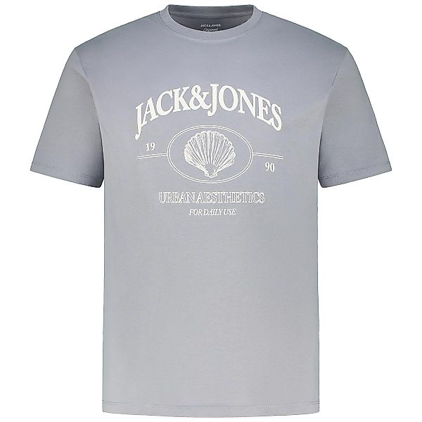Jack&Jones T-Shirt mit Label-Print Farbe hellblau Größe: 3XL günstig online kaufen