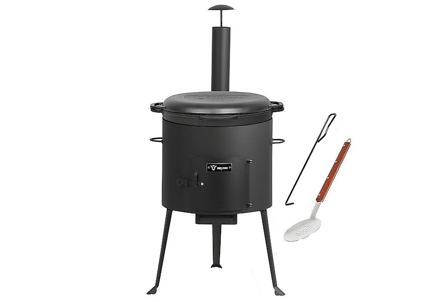 BBQ-Toro Feuerstelle Gusseisen Kazan 16 L mit Kazan Ofen Ø 39,5 cm, Gusstop günstig online kaufen