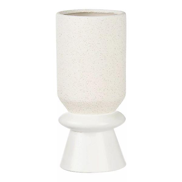 Vase MANDY ca.11,6x11,6x20cm, hellgrau günstig online kaufen