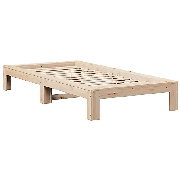 vidaXL Massivholzbett ohne Matratze 75x190 cm Kiefernholz 855340 günstig online kaufen