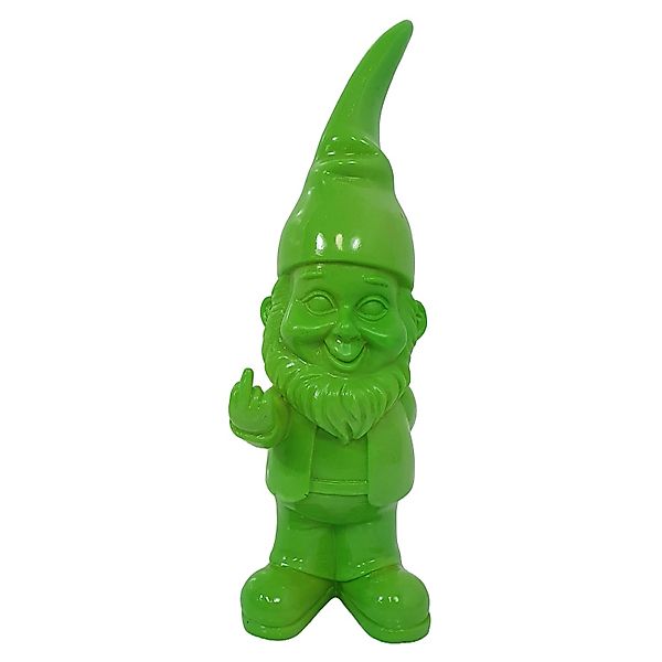 Deko-Figur Zwerg mit Stinkerfinger 17,5 cm Grün günstig online kaufen