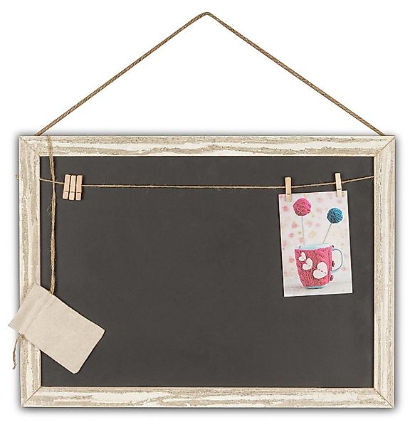 Levandeo® Memoboard, Rechteckige Memotafel 50x40cm Kreide-Tafel günstig online kaufen