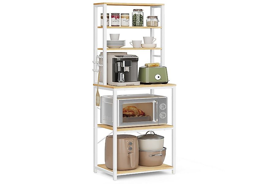 VASAGLE Standregal, Küchenregal mit 6 Haken, 40 x 60 x 167 cm(TxBxH) günstig online kaufen