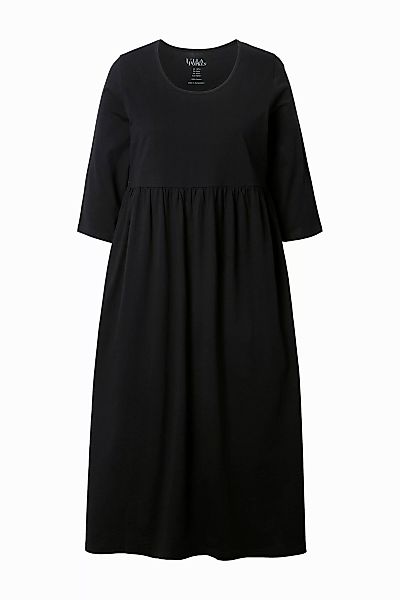 Ulla Popken Maxikleid Jersey-Maxikleid A-Linie Rundhals günstig online kaufen