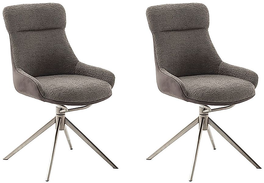MCA furniture Esszimmerstuhl »PELION«, Feingewebe, (2er-Set), drehbar 360°, günstig online kaufen