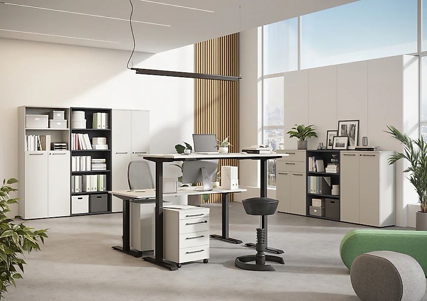 GERMANIA Büromöbel-Set »Agenda« Set bestehend aus höhenverstellbarem Schrei günstig online kaufen