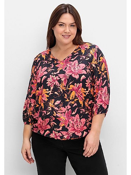 Sheego Tunika Große Größen mit Blumendruck günstig online kaufen