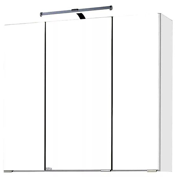 Spiegelschrank 70cm weiß PADUA-03 LED-Aufbauleuchte, B x H x T ca.: 70 x 66 günstig online kaufen