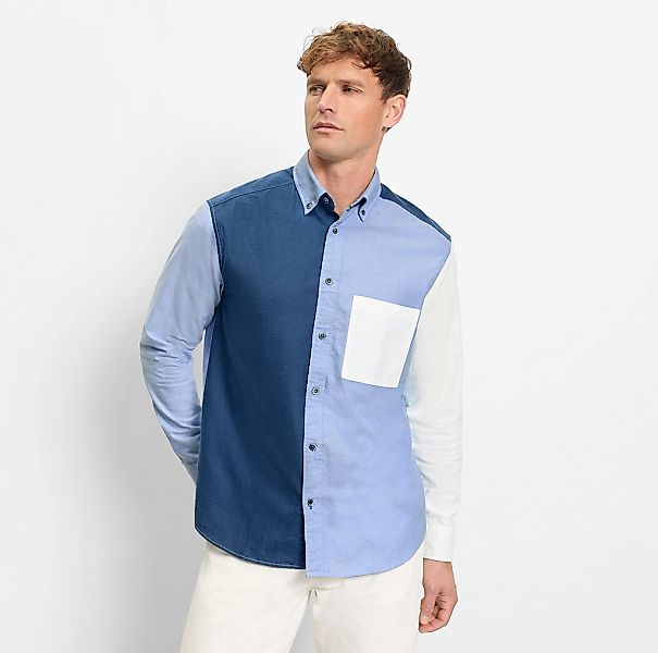 OLYMP Langarmhemd Button-Down-Kragen, Overshirt günstig online kaufen