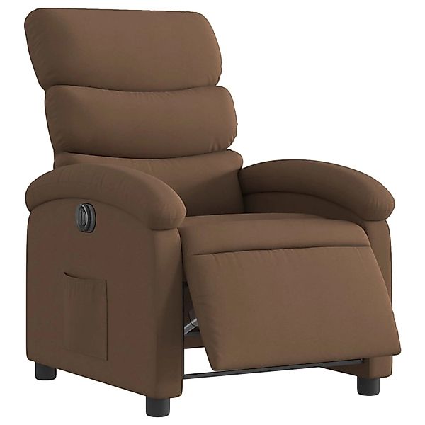 vidaXL Sessel Relaxsessel Elektrisch Braun Stoff günstig online kaufen