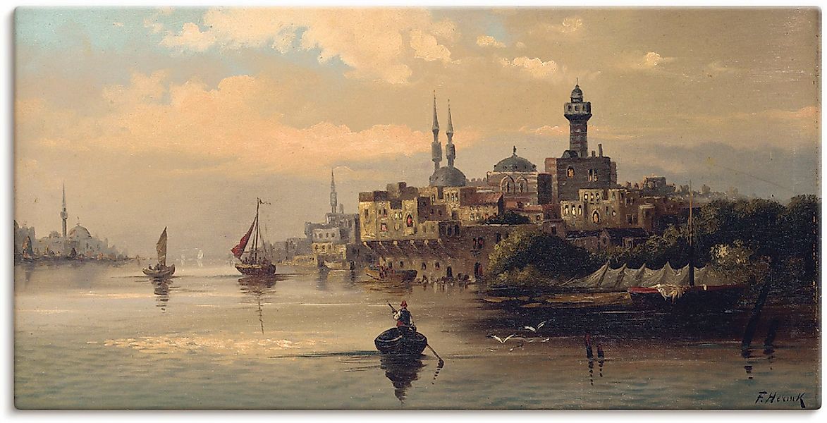 Artland Wandbild "Kauffahrtsschiffe auf Bosporus, Istanbul" Gewässer 1 Stk. günstig online kaufen
