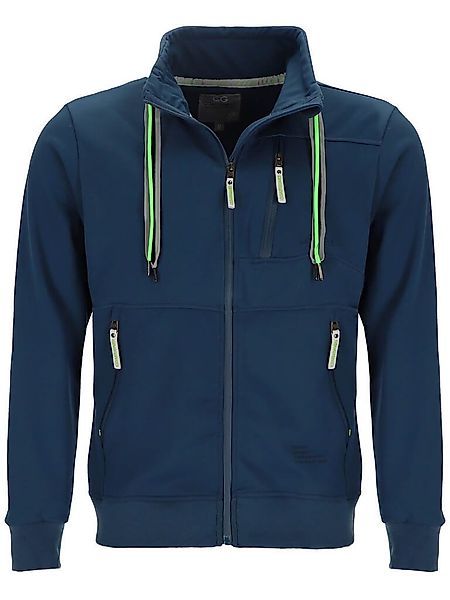 Coastguard Sweatjacke Herren Jacke mit Kordelband-Stehkragen günstig online kaufen